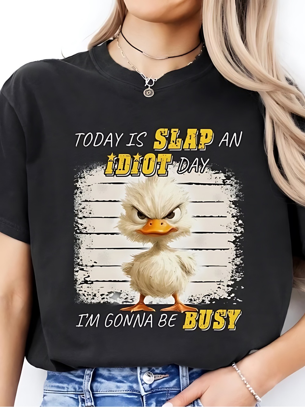 Angry Duck Meme Shirt, Funny Sarcastic Quote Animal Humor Tee